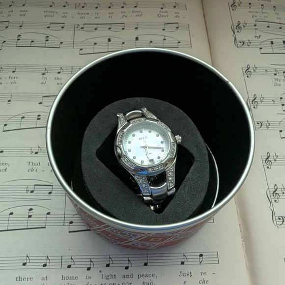 Relic Silver Watch with Crystal Accents - Picture 13 of 16